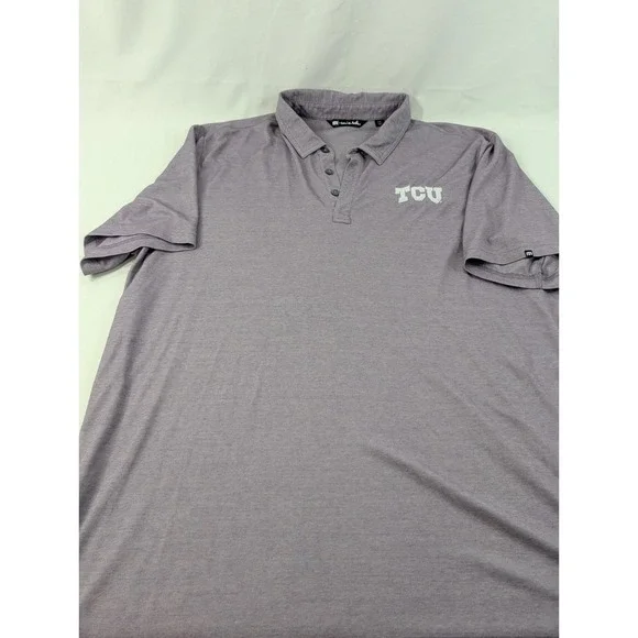 TravisMathew Polo Shirt Mens 3XL Performance Golf Texas Christian TCU *Read - Picture 3 of 10
